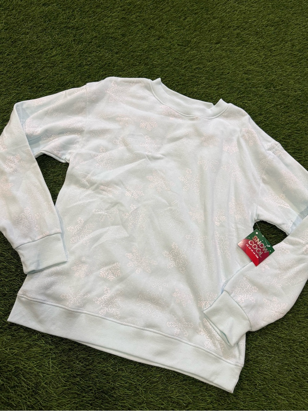 Snow Cool Crewneck Sweatshirt - Snowflakes
